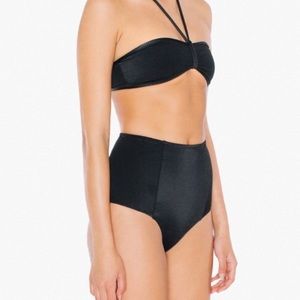 American Apparel black high waisted swim bottoms